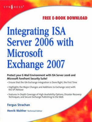 cover image of Integrating ISA Server 2006 with Microsoft Exchange 2007